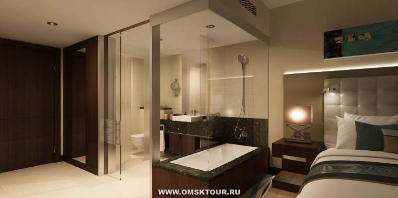 Ванная в номере отель Double Tree by Hilton Al Barsha, Дубаи 